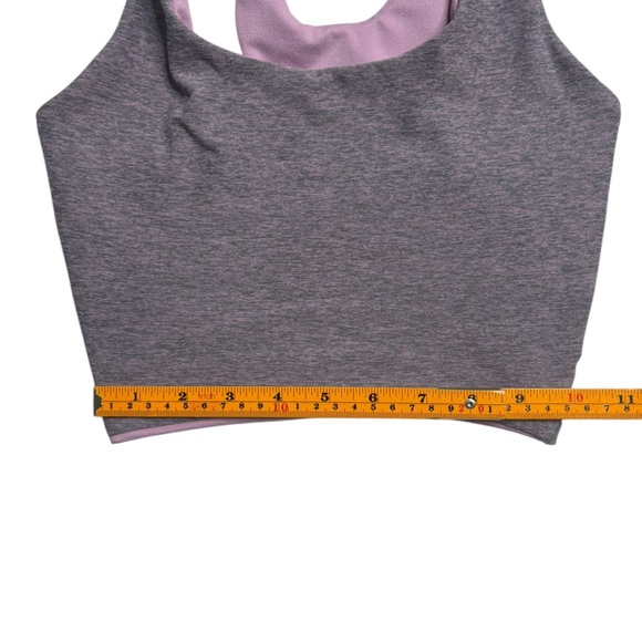 Bombshell Sportswear Reversible Long Tank Bra in Lilac/Orchid - Picture 6 of 11